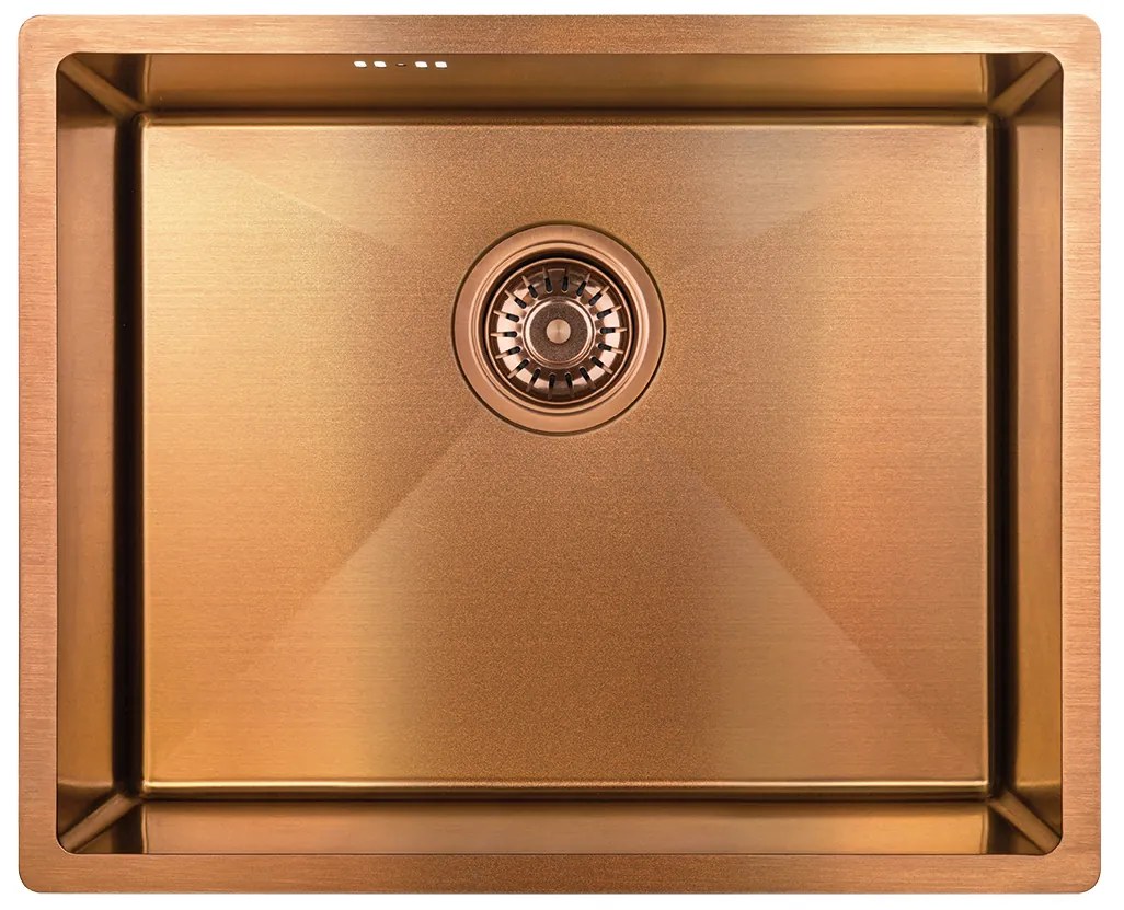 Laveo Marmara, 1-komorový nerezový drez 540x440x200 mm, medená, LAV-SAM_810P
