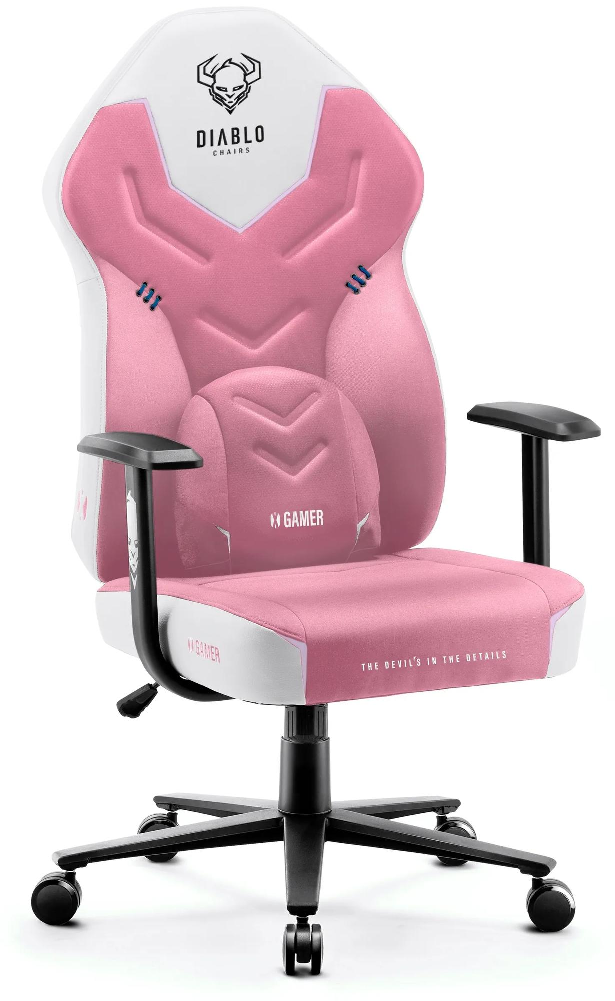 Herné kreslo Diablo X-Gamer 2.0 Normal Size, Marshmallow Pink/ ružové