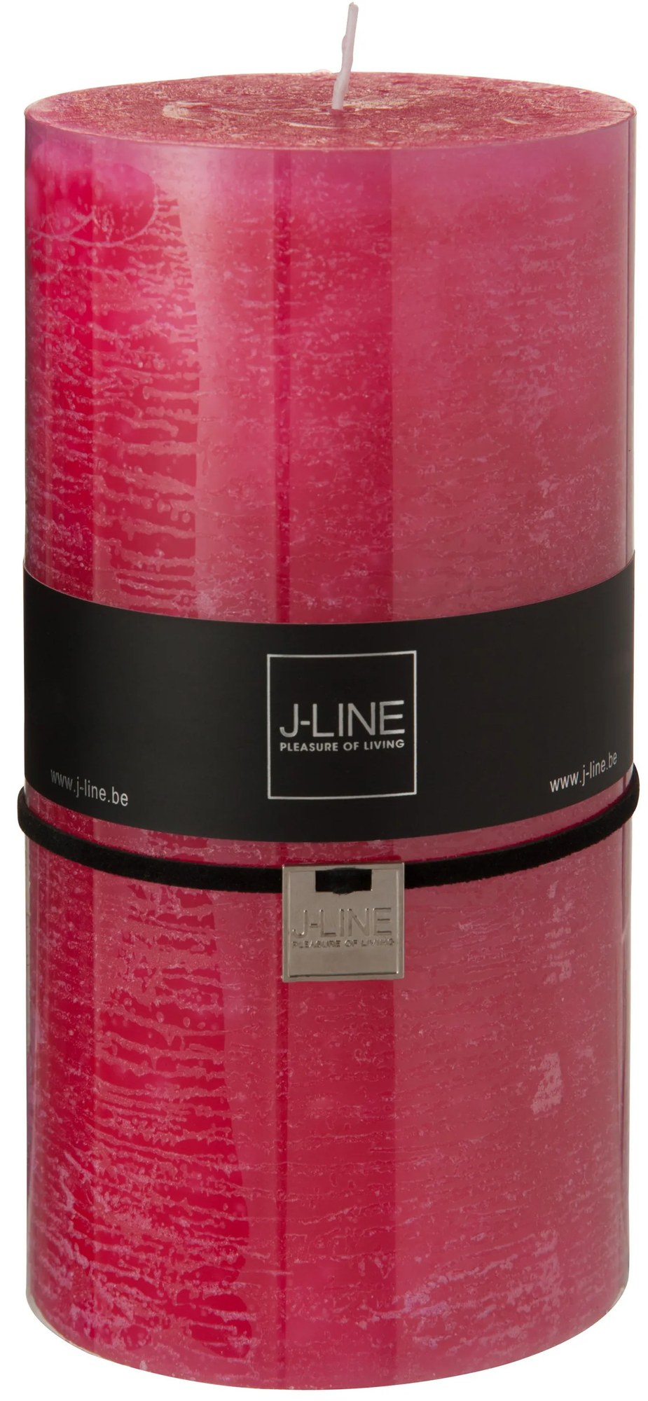 Oválna ružová sviečka XXL - 10 * 10 * 20 cm