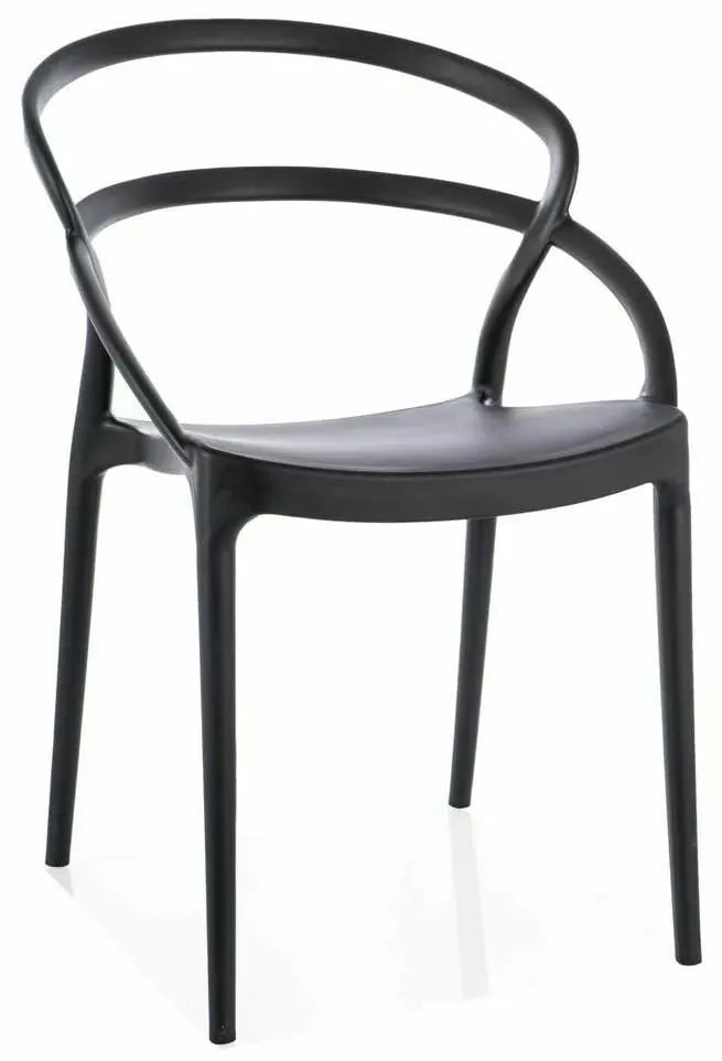 Jedálenská stolička Onbela, čierna
