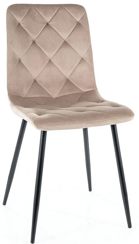 Jedálenská stolička Jerry Velvet, béžová