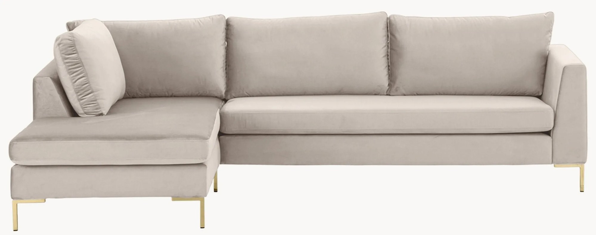 Zamatová rohová pohovka Luna