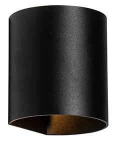 Moderná nástenná lampa čierna - Sabbio