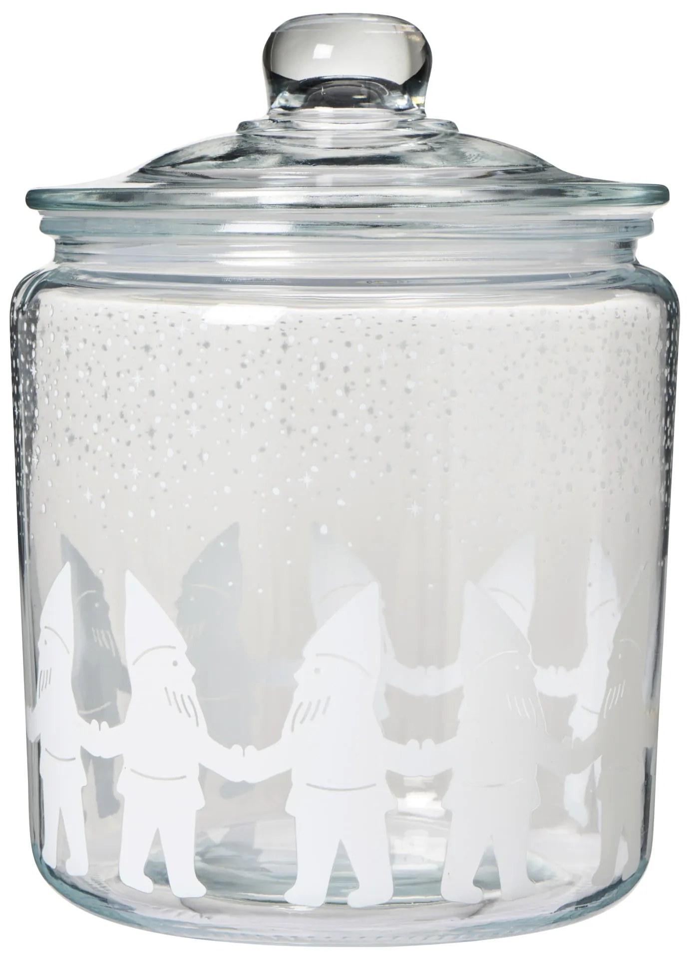 Ib Laursen Sklenená dóza Santa's Helpers 4 l