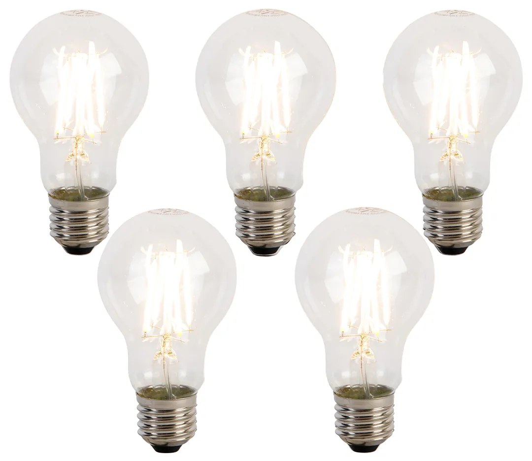 Sada 5 stmievateľných LED žiaroviek E27 s 3 stupňami A60 5W 700 lm 2700K