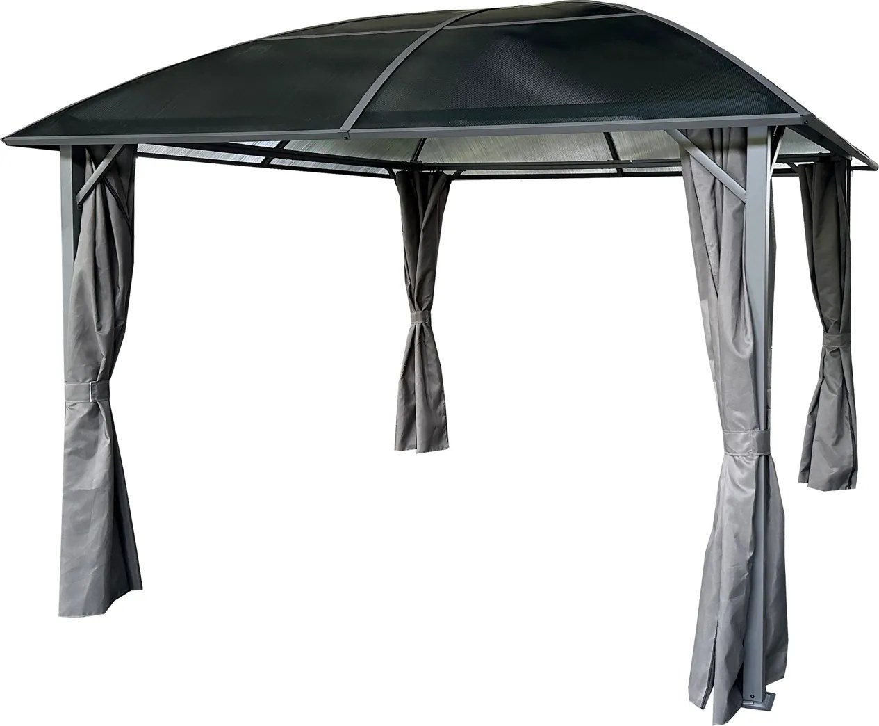 ALTANA ZÁHRADNÝ PAVILÓN S BOČNÝMI ZÁVESMI – ŠEDÁ 3 x 3 M *5146