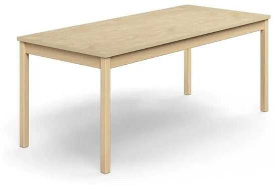 Stôl DECIBEL, 1800x800x720 mm, linoleum - béžová, breza