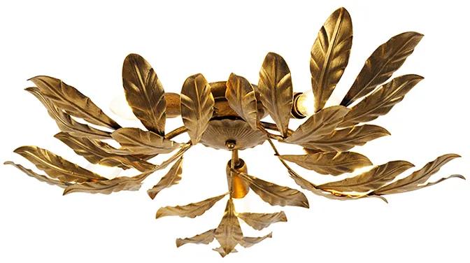 Vintage stropné svietidlo starožitné zlato 5-svetlo - Linden