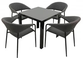 Doppler LUNA MELIA LIKA-TEX® - záhradná hliníková sedacia súprava 4+1