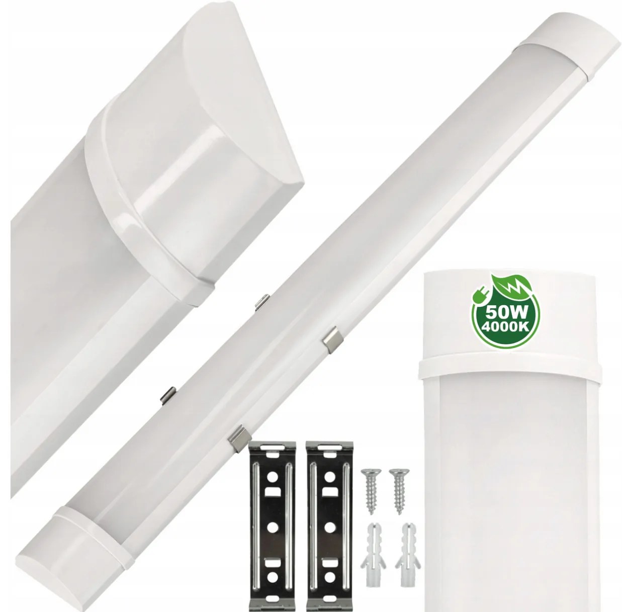 ECOLIGHT LED dielenské svietidlo 150cm - 230V - 50W - IP20 - neutrálna biela