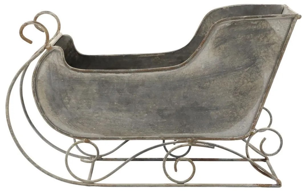 Zinkové antik kovové sane Dreaming Christmas - 26*10*16 cm