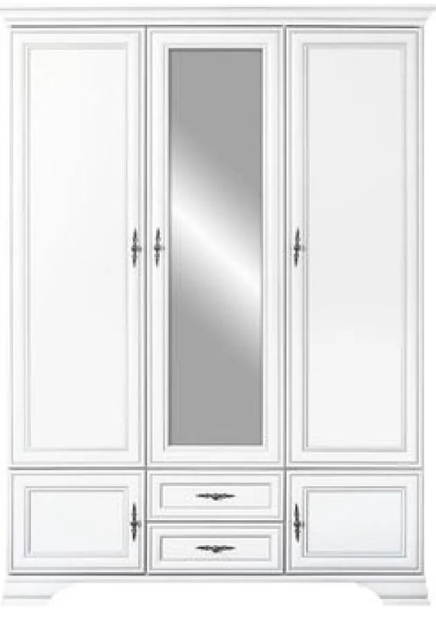 Šatníková skriňa Kuito SZF5D2S (alpská biela). Vlastná spoľahlivá doprava až k Vám domov. 1119567