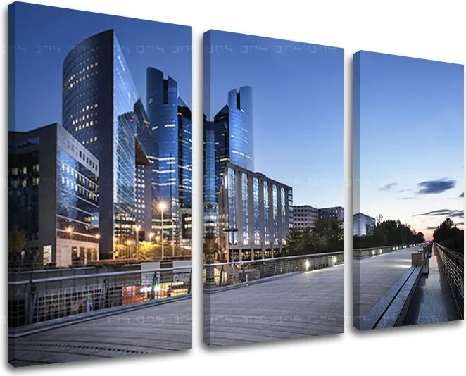 Obraz na stenu 3 dielny MESTO ME111E30 - 90x60 cm