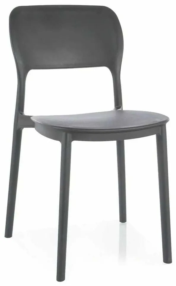 Jedálenská stolička Punto, sivá