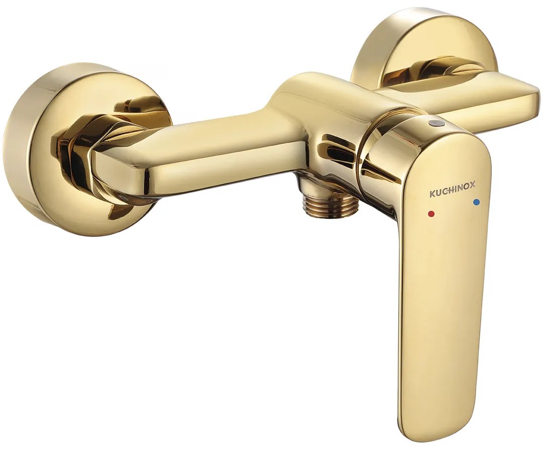 Kuchinox Gava, nástenná sprchová batéria, rozteč 150mm, zlatá lesklá, LAV-BQG_G40D