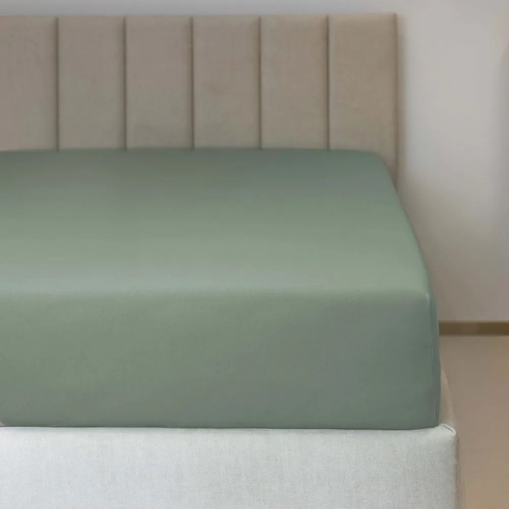 Polášek Jersey plachta s elastanom - Mätová | 90 x 200 cm