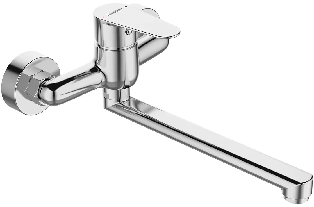 Kuchinox Fresno, nástenná drezová batéria L-272, 150 mm, chrómová, LAV-BQF_080D