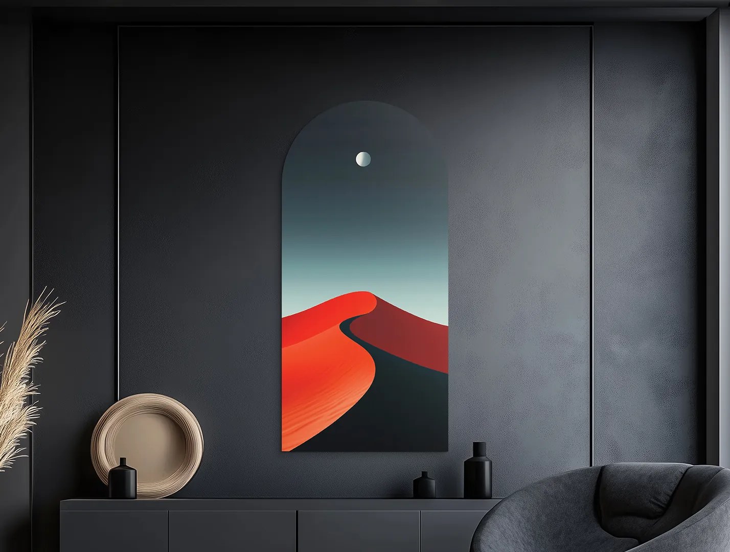 drevko | Obraz na stenu Červená piesková duna 80 x 38 cm