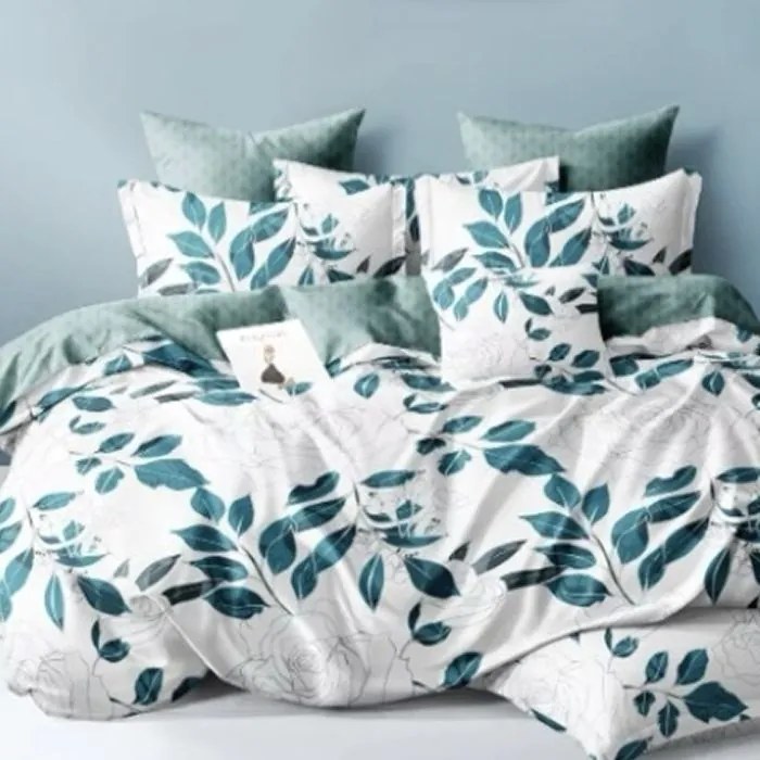 Bavlnené obliečky Homa RHEMUS GREEN 3-dielna sada 140x200 cm