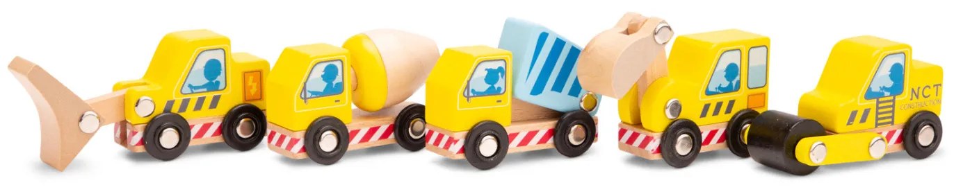 Súprava stavebných vozidiel - 5 ks