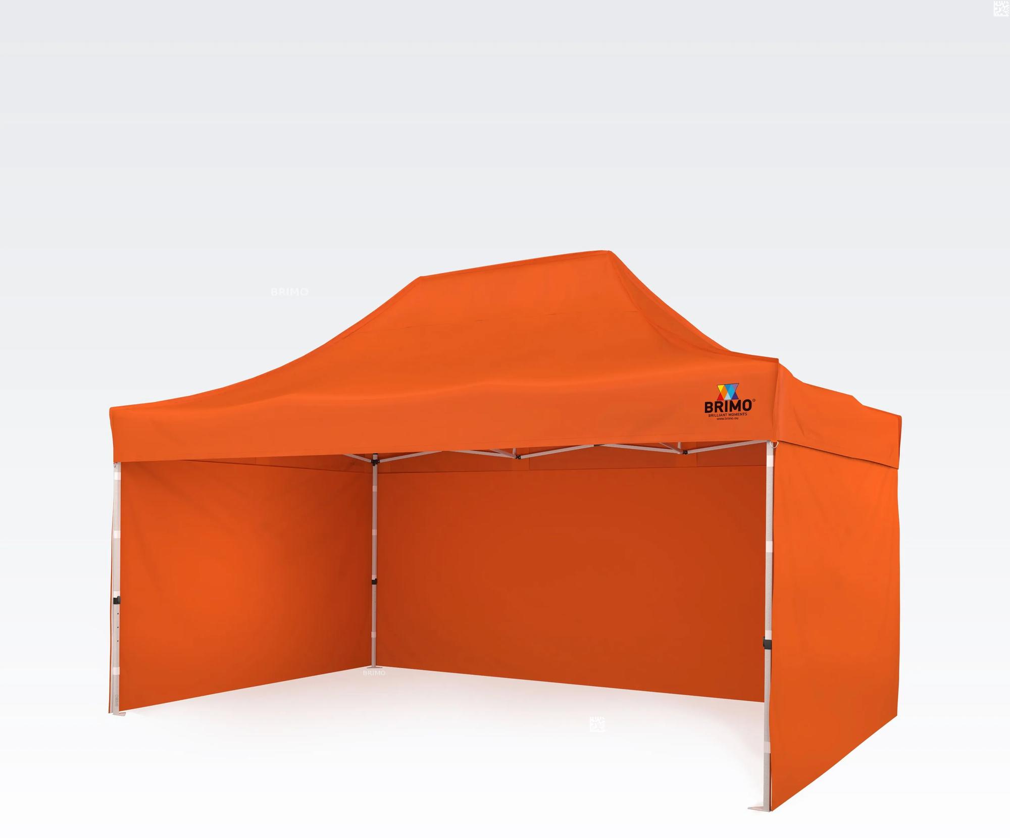 BRIMO Záhradný stan 3x4,5m - s 3 stenami - Oranžová 10