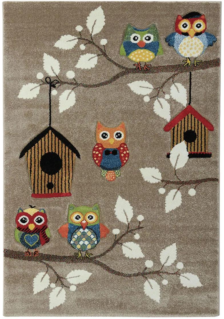 Koberce Breno Kusový koberec DIAMOND KIDS 24189/70, hnedá, viacfarebná,160 x 230 cm