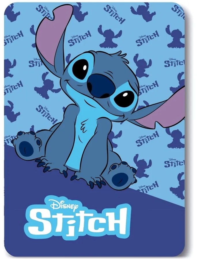Detská / chlapčenská fleecová deka Lilo &amp; Stitch - 100 x 140 cm