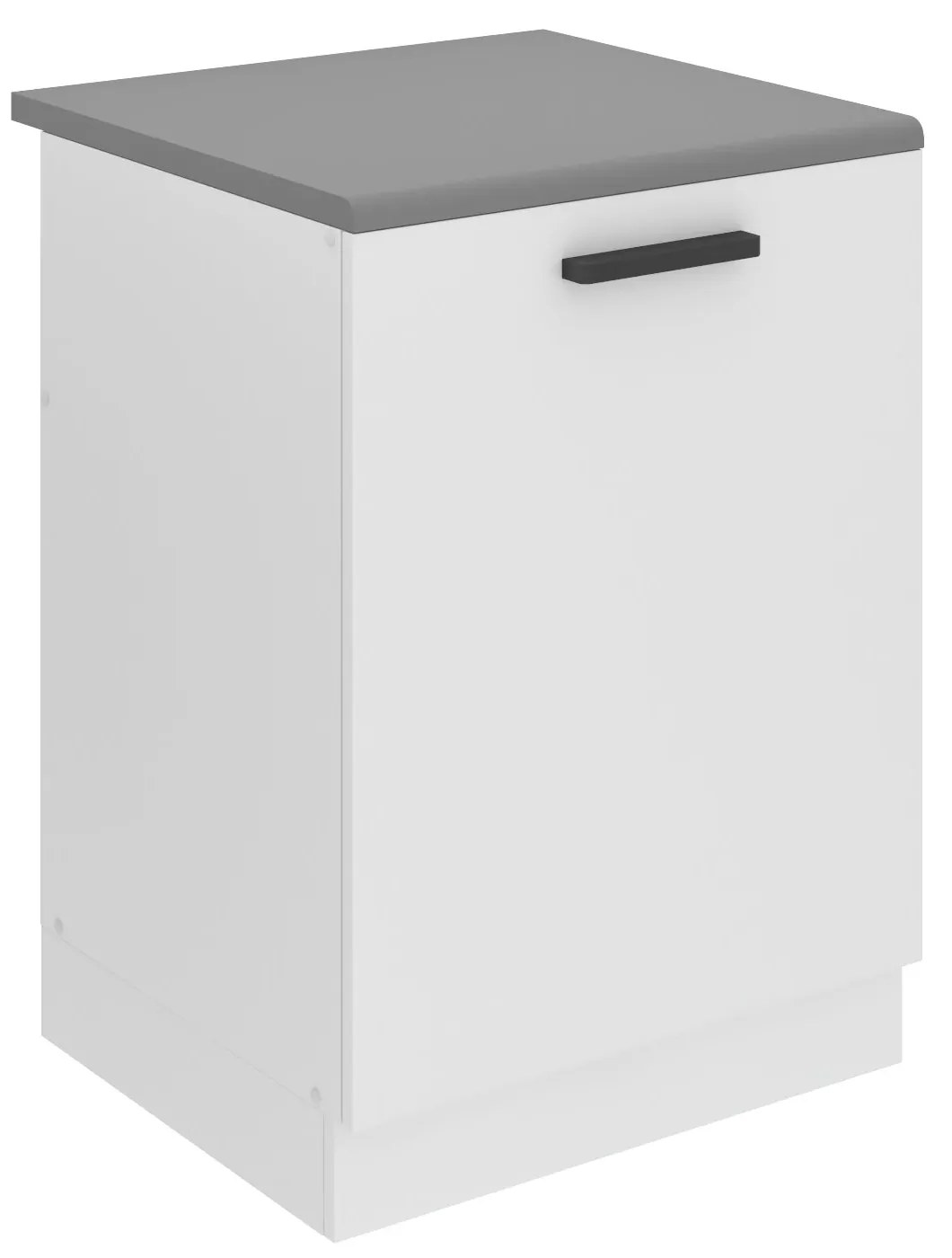 Kuchynská skrinka Belini Premium Full Version drezová 60 cm biely mat s pracovnou doskou