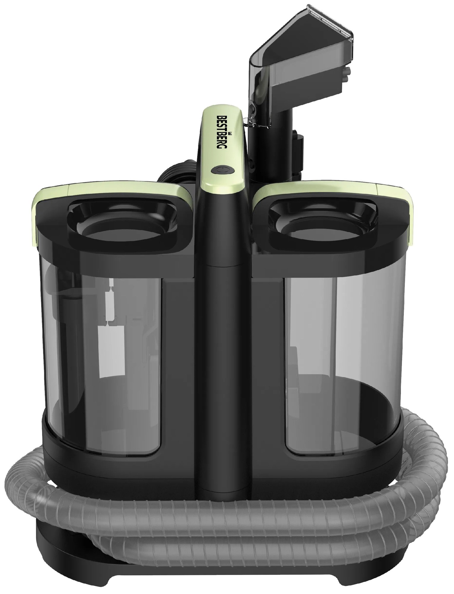 Tepovač kobercov a čalúnenie BestBerg BBCT-10G / 450 W / 1,4 l + 0,7 l / čierna