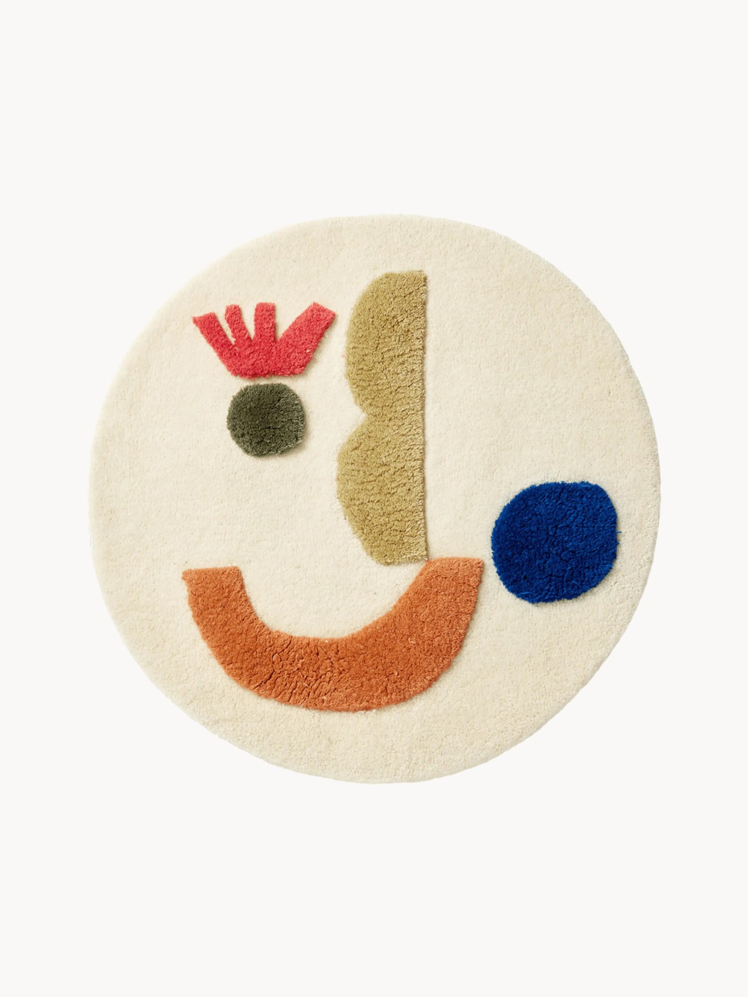 Okrúhly detský koberec's reliéfnou štruktúrou Panto