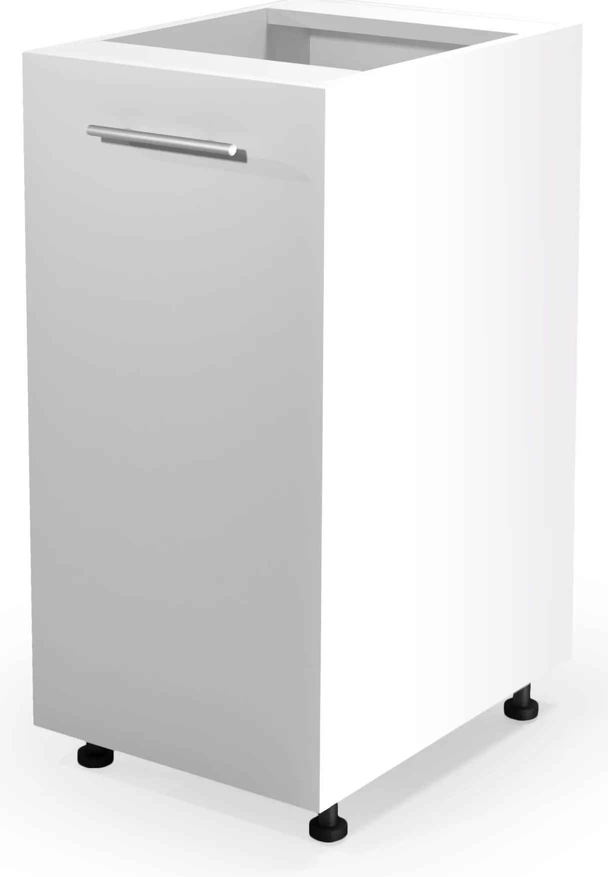 Dolná kuchynská skrinka VITO - 40x82x52 cm - biela lesklá