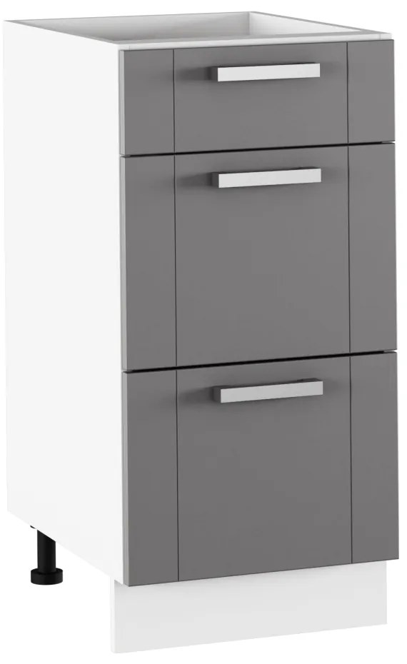 Dolná kuchynská skrinka Janne Typ 53 (tmavosivá + biela). Vlastná spoľahlivá doprava až k Vám domov. 1021210