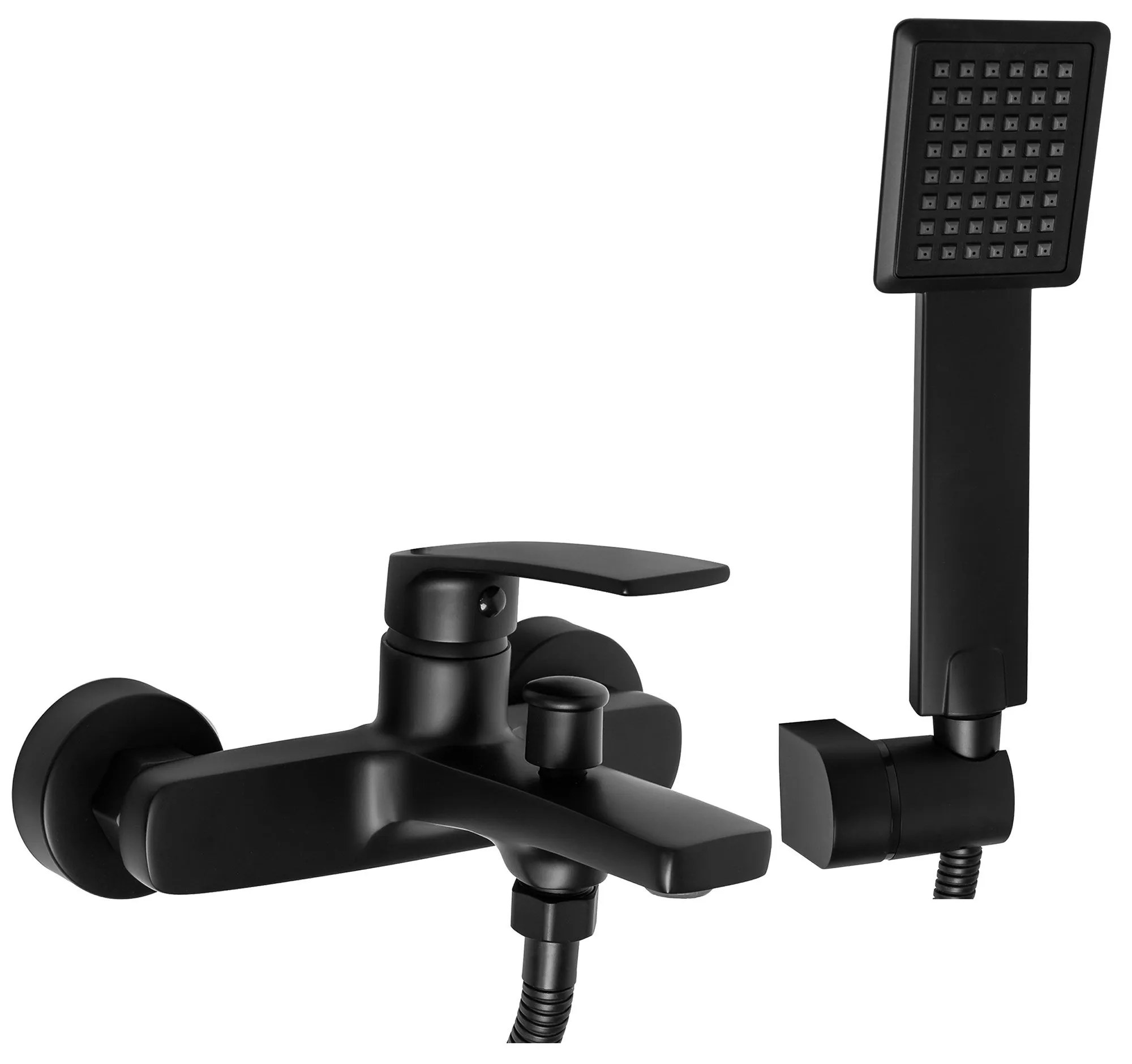 Rea Luppo - vaňová batéria so sprchovou sadou, čierna, REA-B5770