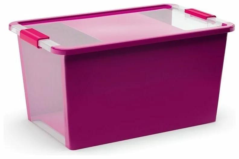 Úložný Bi box L 40 litrov farebné prevedenie fialový / transparentná