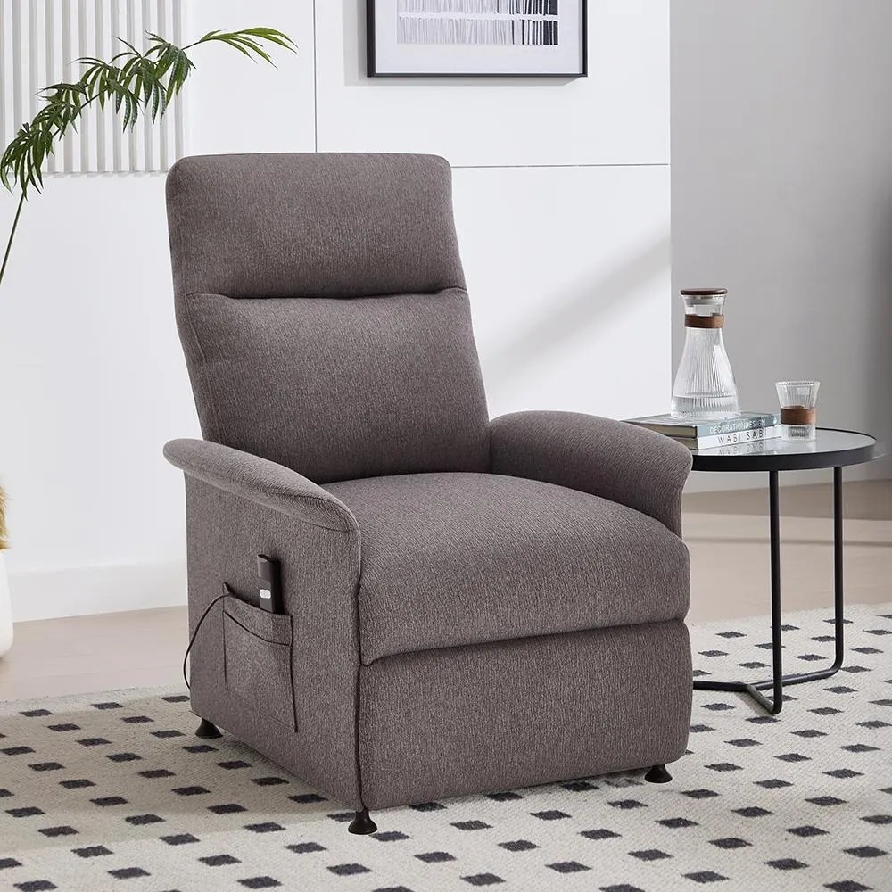 Elektrické relaxačné polohovateľné kreslo Catini ELYSIO hnedá