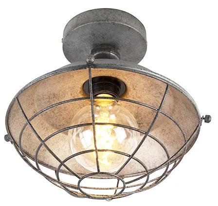 Priemyselné stropné svietidlo strieborné 25,5 cm - Course