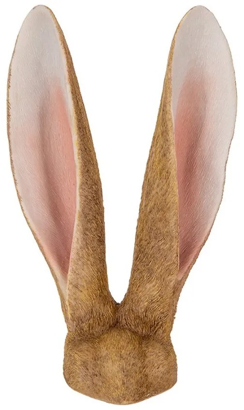 Hnedá dekorácia zajačie uši - 22*16*34 cm