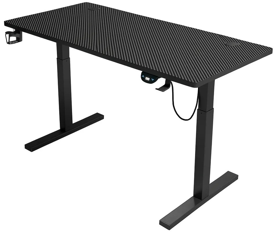 Herný stôl BR04 čierny 140 cm