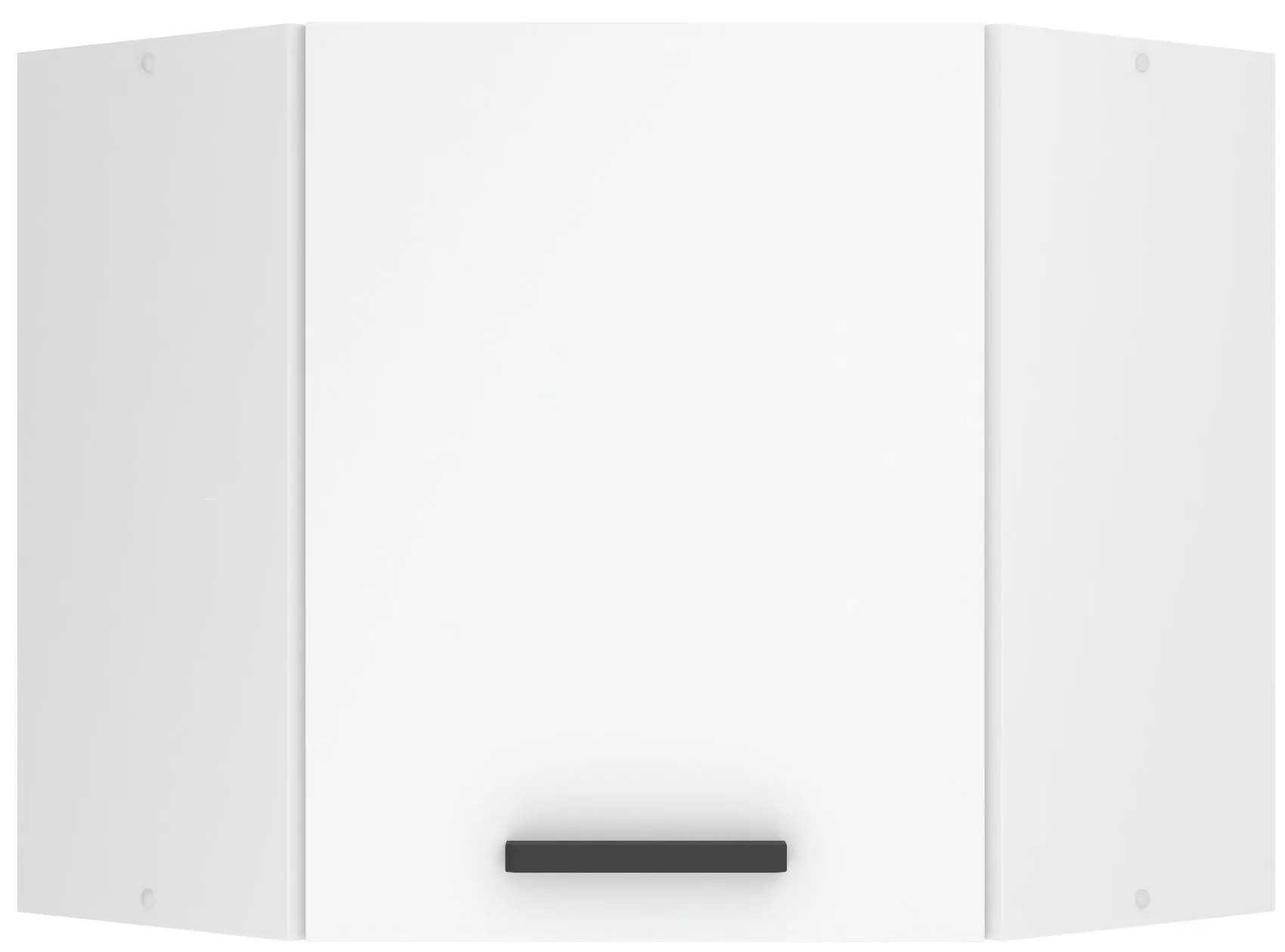 Kuchynská skrinka Belini Premium Full Version horná rohová 60 cm biely mat