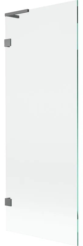 Mexen, Mexen Lunar L 1-krídlová vaňová zástena 70 x 150 cm, transparentná, pištoľový kov - 897L-070-000-95-00