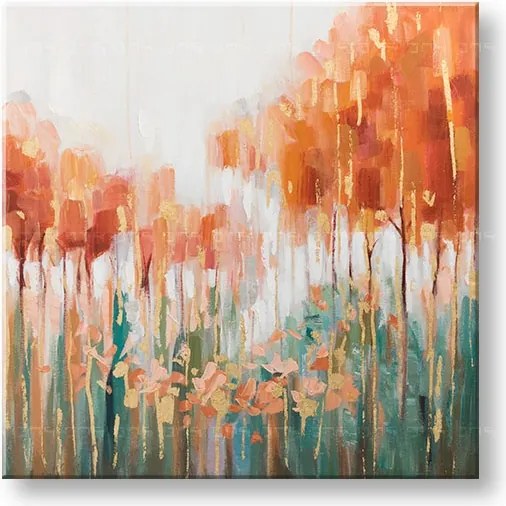 Maľovaný obraz na stenu ABSTRAKT 70x70 cm