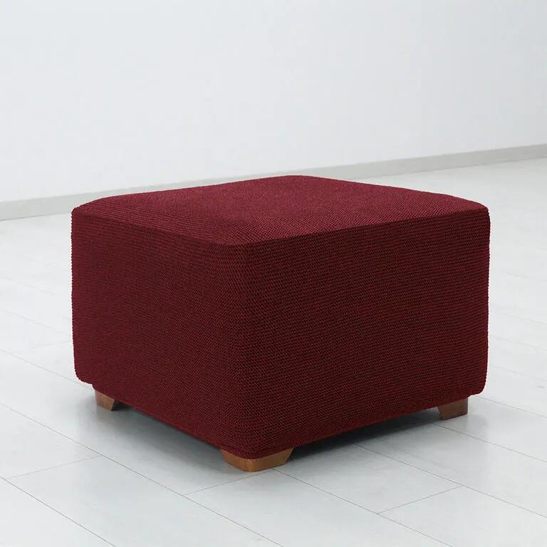 Super strečové poťahy HARMONIA bordó taburetka (40 - 60 cm)