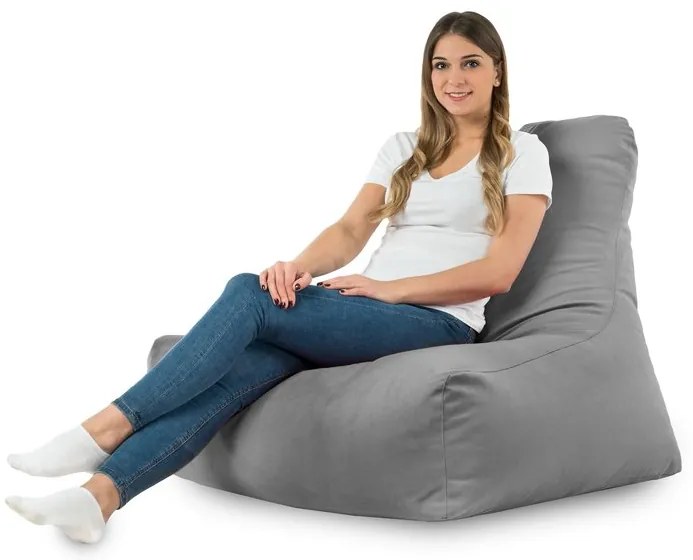 Sedací vak Bali Plyš Farba: Sivý