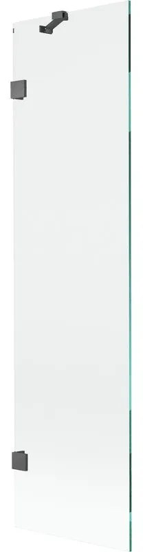 Mexen, Mexen Lunar 1-krídlová vaňová zástena 50 x 150 cm, transparentná, pištoľovo šedá kartáčovaná - 897-050-000-66-00