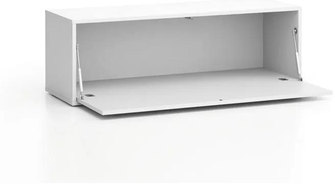 Nízka skrinka LAYERS, výklopná, 1200 x 400 x 394 mm, biela