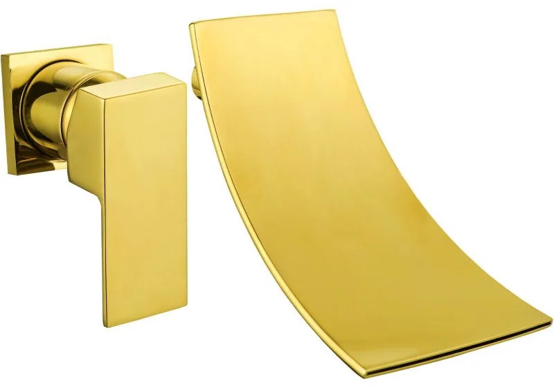 Mexen Celia - podomietková umývadlová sada, zlatá, 747415-50