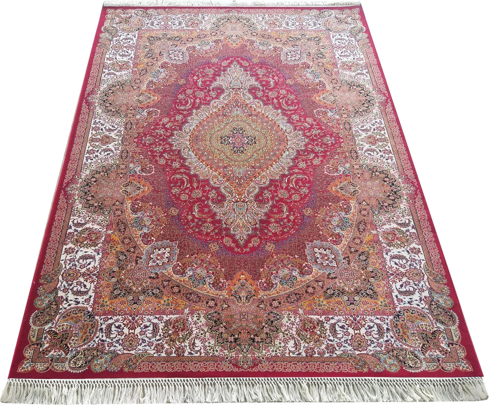 DY Prémiový koberec s exkluzívnym vzorom Pers 03 - červená Rozmer: 150x230 cm