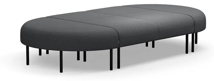 Pohovka bez operadla VARIETY, 8 miestna, látka Blues CSII, antracit