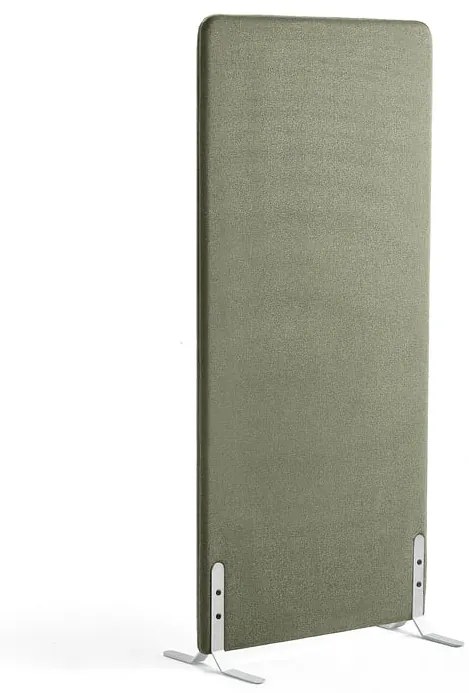 Paraván ZONE, 1700x800x46 mm, látka Rivet, biele nožičky, zelenomodrá
