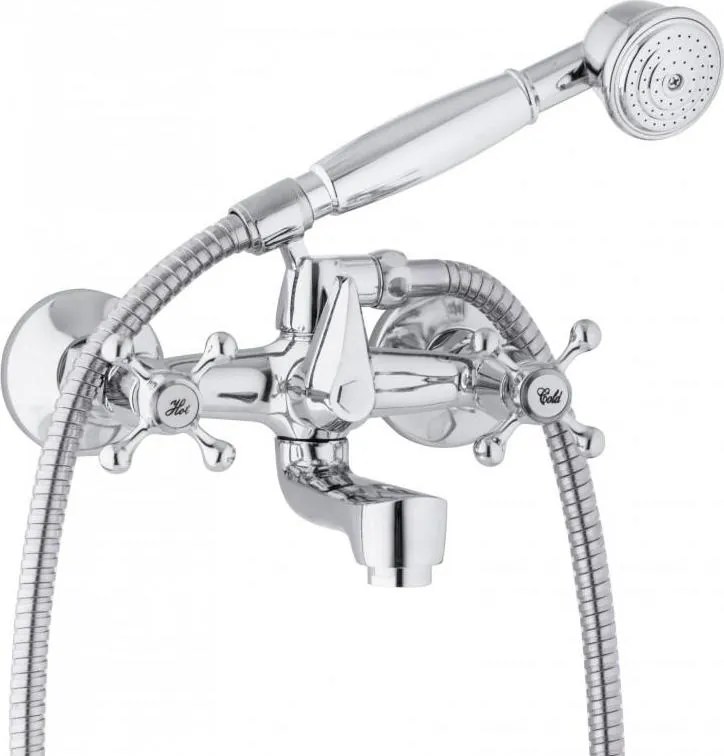 Vaňová batéria RETRO ZAPE so sprchou - chrómová